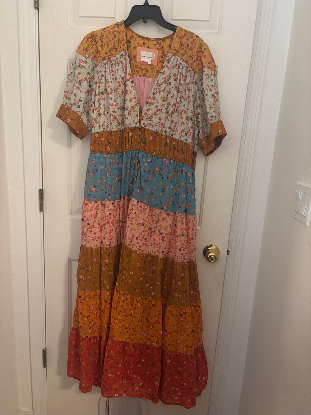 Anthropologie Tiered & True FLORAL Maxi Dress - Picture 3 of 10